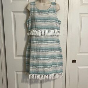 Cupcakes & Cashmere Martini Tassel Dress Size Large